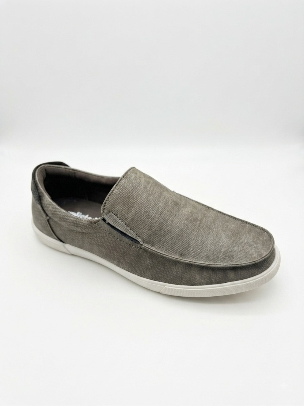 🖤🖤 Unlisted by Kenneth Cole TAUPE Men's Un-Anchor Slip on Boat Shoe